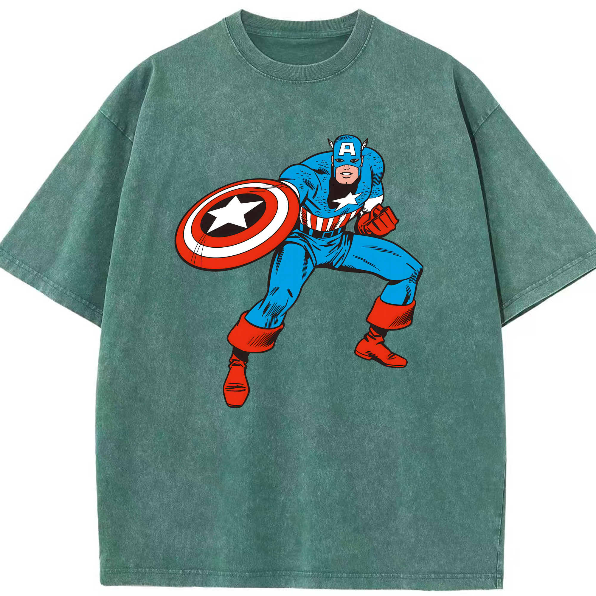 （画像用） アベンジャーズ The Avengers 綿100% ヴィンテージ風 半袖Tシャツ（フロントプリント）